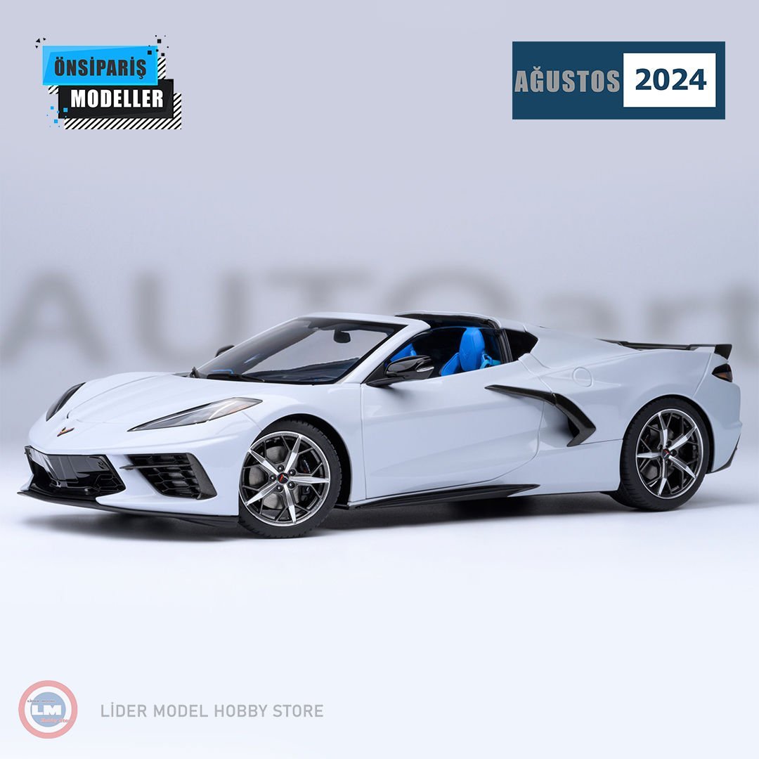 1:18 Autoart 2022 Chevrolet Corvette C8 Stingray Z51 Ceramic Matrix Grey Metallic