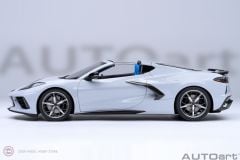 1:18 Autoart 2022 Chevrolet Corvette C8 Stingray Z51 Ceramic Matrix Grey Metallic