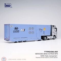 1:43 IXO 2024 Mercedes Benz Actros MP4 WRC Rallye Hyundai Motorsport