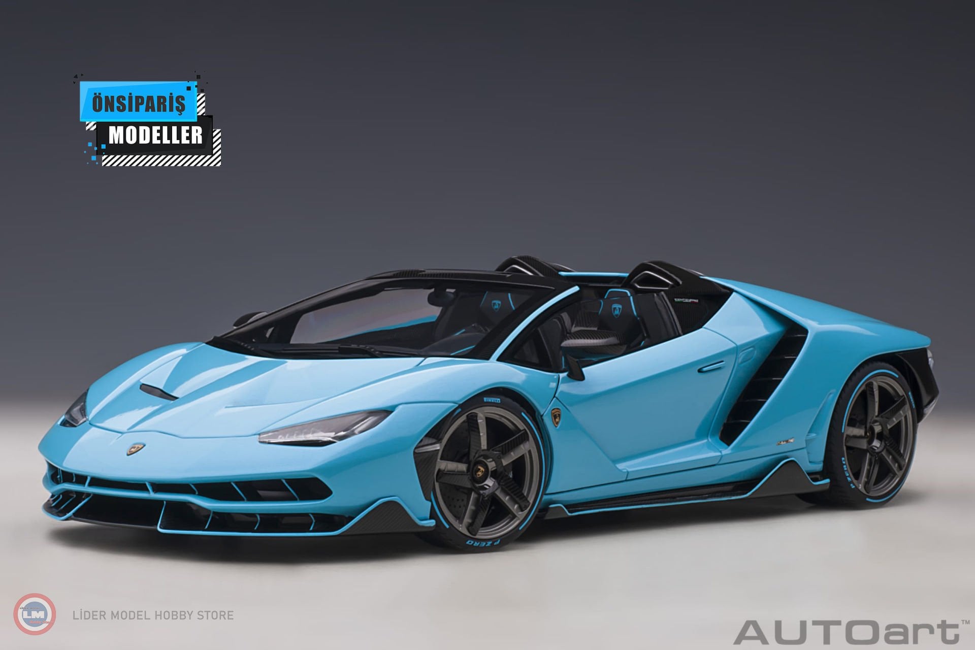 1:18 Lamborghini Centenario Roadster (Blu Cepheus)