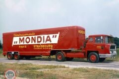 1:43 Atlas 1960 Bernard Tda 180 Truck Demenagements Mondia Transports