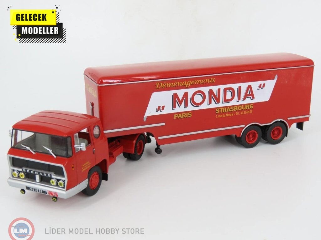 1:43 Atlas 1960 Bernard Tda 180 Truck Demenagements Mondia Transports
