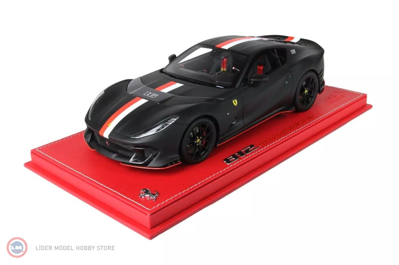 BBR - 1:18 2021 Ferrari 812 Competizione Matt Black - 28.012,50 TL