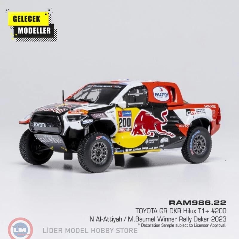 1:43 IXO Toyota GR DKR Hilux Evo T1+, Rally Dakar, 2023, #200