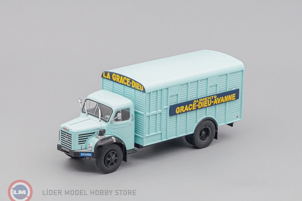 1:43 Atlas 1960 Berliet GLR8M2 Truck Cassonato Grace-Dieu-Avanne Aliments 2 Assi