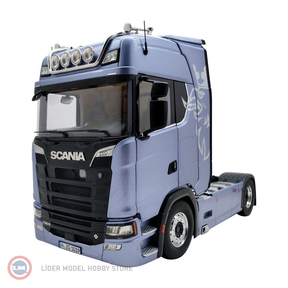 1:18 2017 Scania V8 730S Açık Mavi