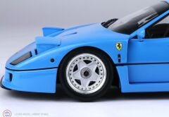 1:18 BBR 1987 Ferrari F40 Light Blue and silver rims