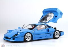 1:18 BBR 1987 Ferrari F40 Light Blue and silver rims