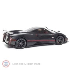 1:18 2005 Pagani ZONDA F GLOSS CARBON BLACK WRED STRIPE