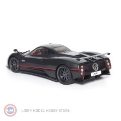 1:18 2005 Pagani ZONDA F GLOSS CARBON BLACK WRED STRIPE
