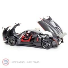 1:18 2005 Pagani ZONDA F GLOSS CARBON BLACK WRED STRIPE