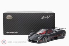 1:18 2005 Pagani ZONDA F GLOSS CARBON BLACK WRED STRIPE