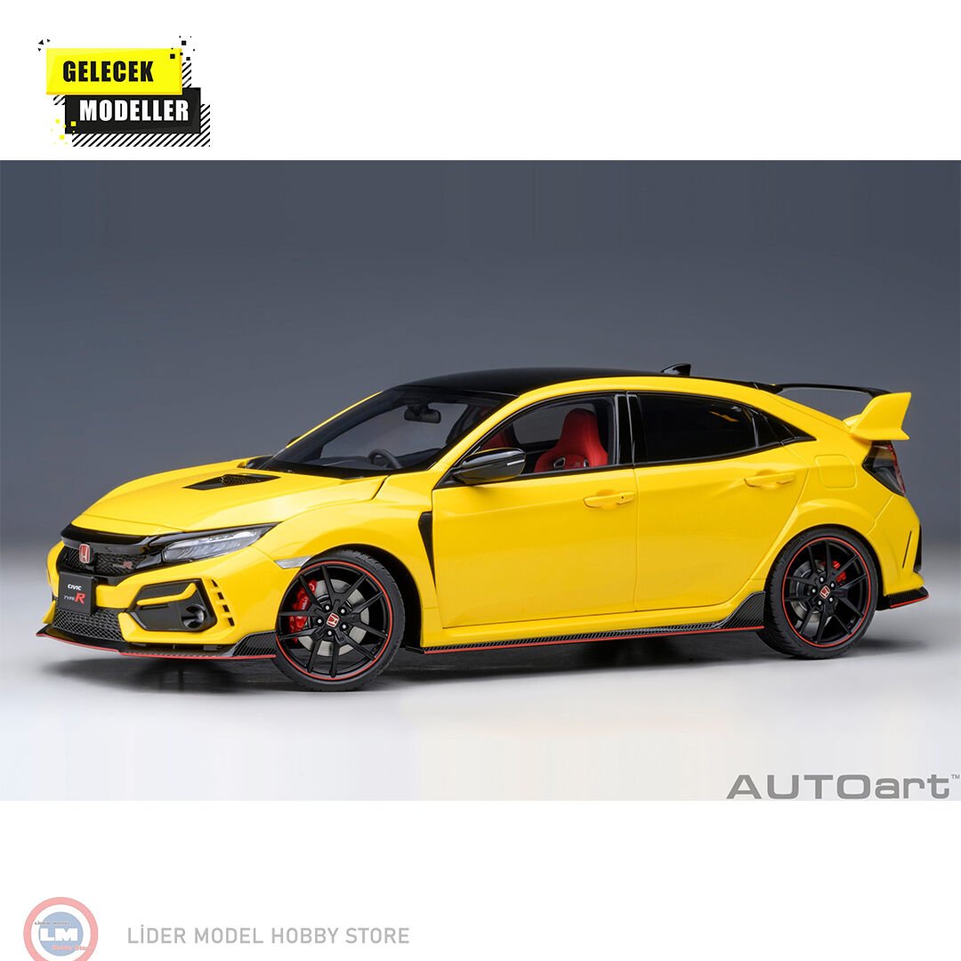 1:18 Autoart 2021 Honda Civic Type R (FK8) (sunlight yellow)