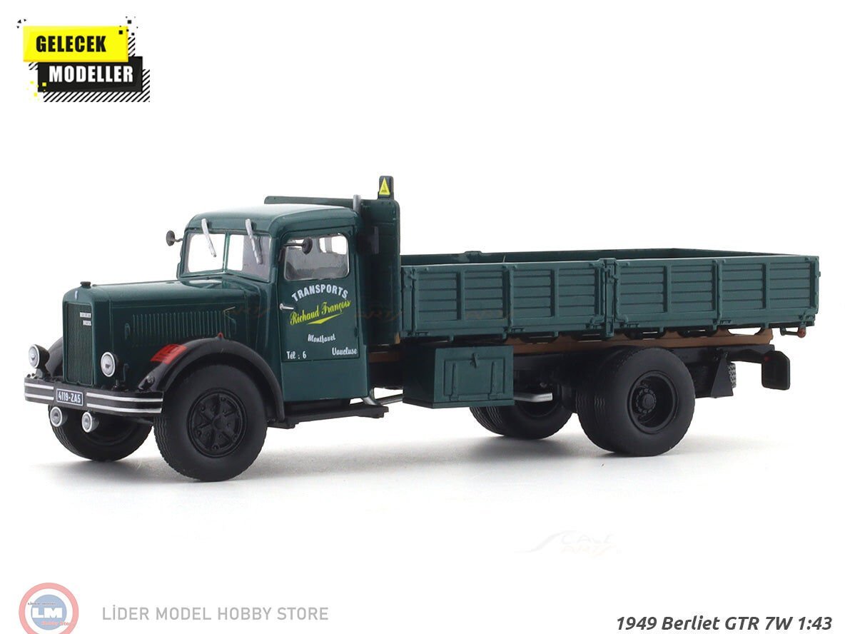 1:43 Atlas 1949 Berliet GDR7W Truck RICHAUD Francois Transports