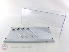 1:18 Led'li Showcase Gümüş Zemin