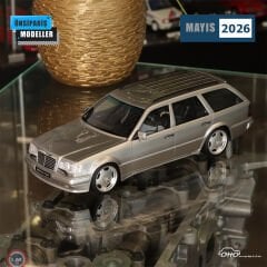 1:18 Otto 1996 Mercedes Benz W124 AMG 70TE Brillant Silver