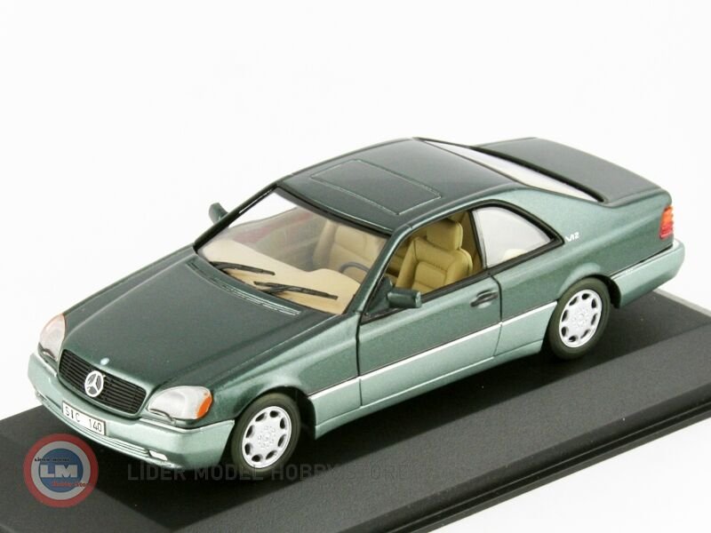 1:43 Minichamps 1992 Mercedes Benz 600 SEC - MALACHIT GREEN