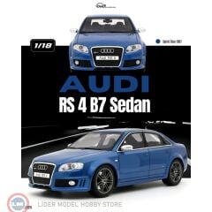 1:18 Otto 2007 Audi RS 4 B7 Sedan Sprint Blue