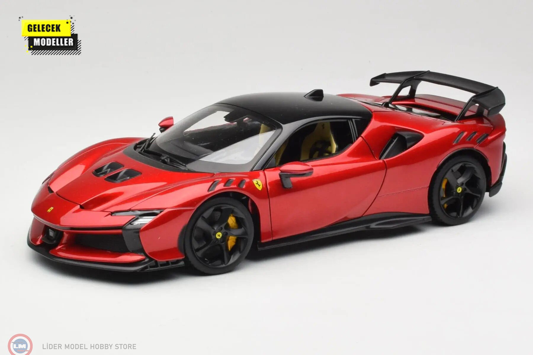 1:18 Burago 2024 Ferrari SF90XX STRADALE - ROSSO MAGMA