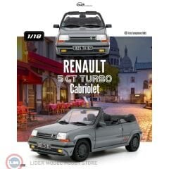 1:18 Otto 1995 Renault 5 GT Turbo Cabriolet Gris Tungstene