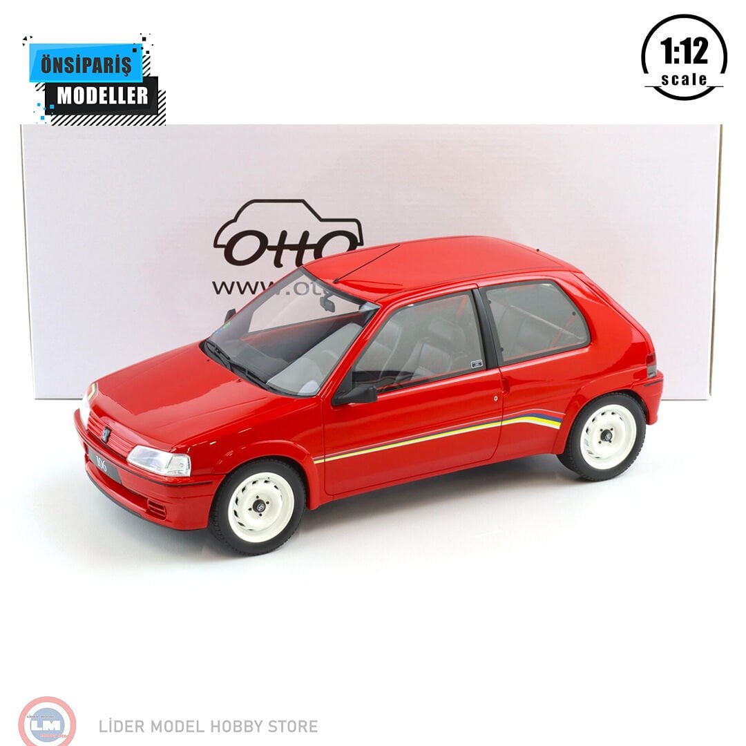 1:12 Otto 1993 Peugeot 106 Ph.1 Rallye Red