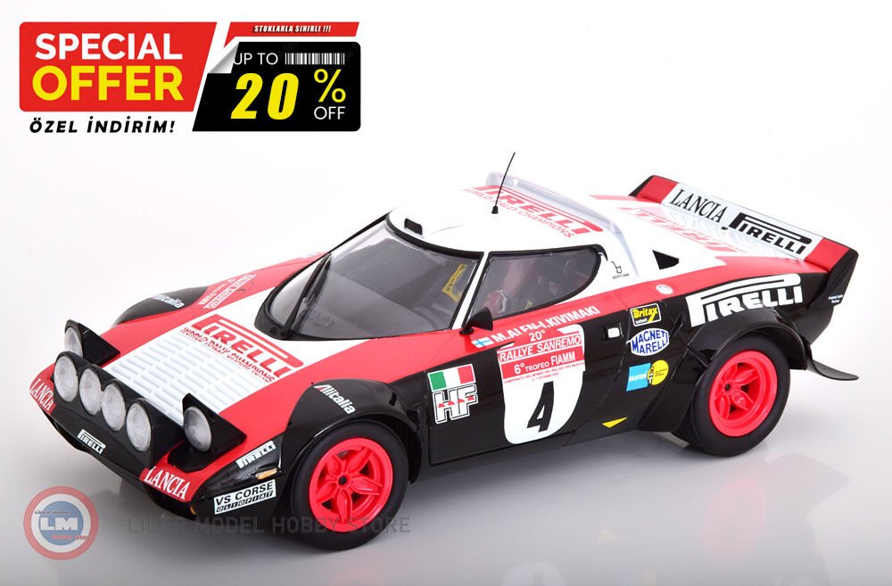 1:18 1978 Lancia STRATOS #4 - LANCIA PIRELLI WINNERS RALLYE
