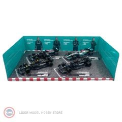 1:43 Mercedes Benz AMG PETRONAS F1 Set - 4lü