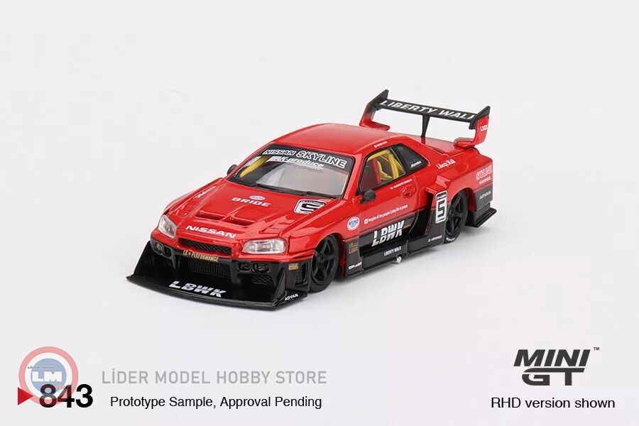 Mini GT - 1:64 Mini GT 2024 Nissan SKYLINE GT-R (R34) SUPER