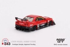 1:64 Mini GT 2024 Nissan SKYLINE GT-R (R34) SUPER SILHOUETTE REDBLACK