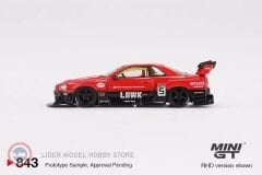 1:64 Mini GT 2024 Nissan SKYLINE GT-R (R34) SUPER SILHOUETTE REDBLACK