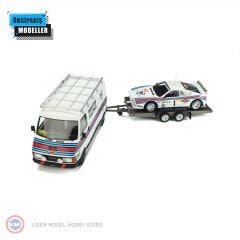 1:18 Fiat 242 + Trailer + Lancia 037 Martini Röhrl Monte Carlo Rally 1983