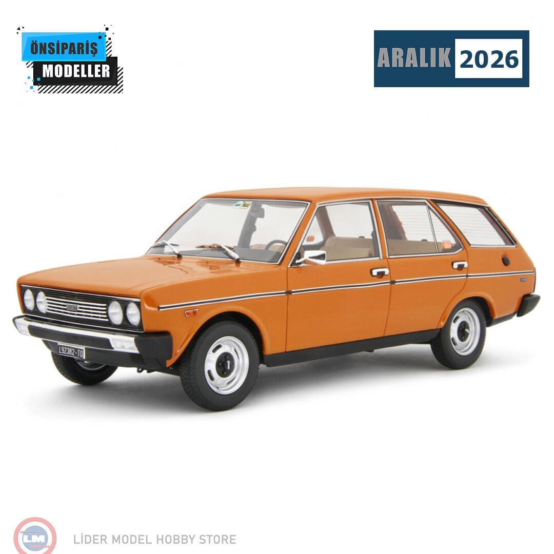1:18 Laudo Racing 1974 Fiat 131 Kartal 1600 Mirafiori Familiare Special Arancione Scuro