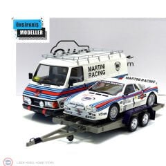 1:18 Fiat 242 + Trailer + Lancia 037 Martini Röhrl Monte Carlo Rally 1983
