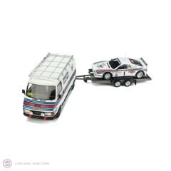 1:18 Fiat 242 + Trailer + Lancia 037 Martini Röhrl Monte Carlo Rally 1983