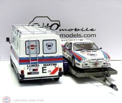 1:18 Fiat 242 + Trailer + Lancia 037 Martini Röhrl Monte Carlo Rally 1983