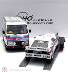 1:18 Fiat 242 + Trailer + Lancia 037 Martini Röhrl Monte Carlo Rally 1983