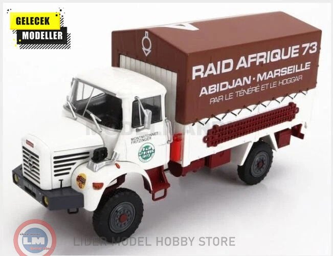 1:43 Atlas 1963 Berliet L64 Truck Telonato #4 Rally Raid Afrique Abidjan - MARSEILLE