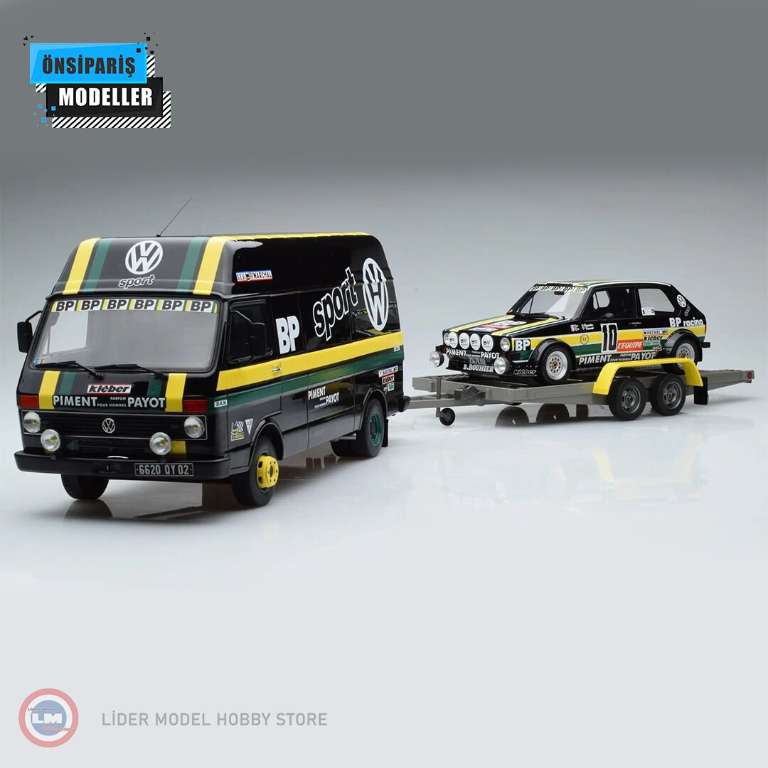 1:18 OT353 Volkswagen LT35 + Trailer + Golf GTI MK1 Group 2 J. Panciatici Tour De France
