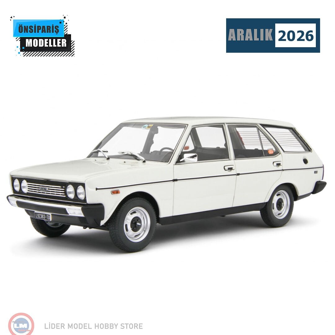 1:18 Laudo Racing 1974 Fiat 131 1600 Mirafiori Familiare Special Bianco