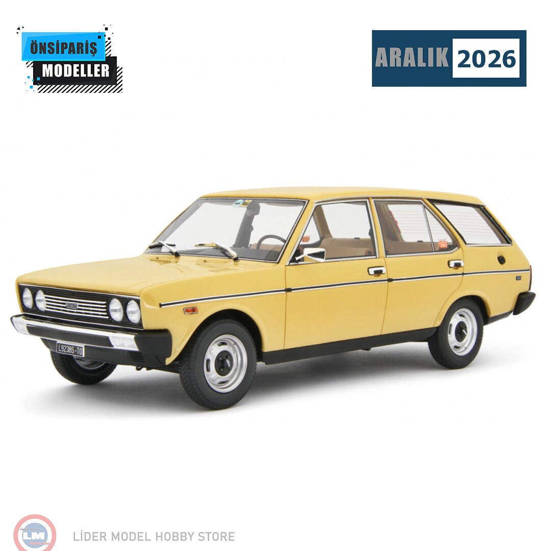 1:18 Laudo Racing 1974 Fiat 131 Kartal 1600 Mirafiori Familiare Special Giallo