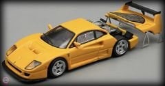 1:64 1996 Ferrari F40 LM Press Version Modena YellowSilver Wheels