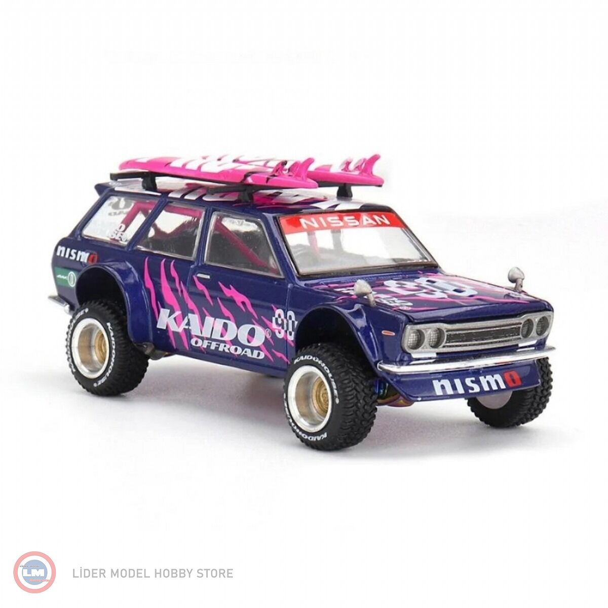 1:64 Mini GT Kaido 1969 Datsun 510 WAGON 4X4 KAIDO OFFROAD V2