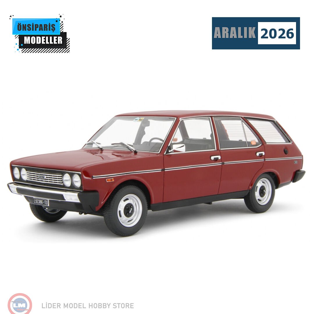 1:18 Laudo Racing 1974 Fiat 131 Kartal 1600 Mirafiori Familiare Special Rosso Ossido