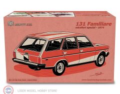 1:18 Laudo Racing 1974 Fiat 131 Kartal 1600 Mirafiori Familiare Special Rosso Ossido
