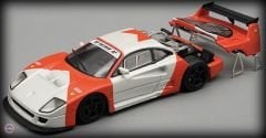 1:64 1996 Ferrari F40 LM Press Version White & RedBlack  Wheels