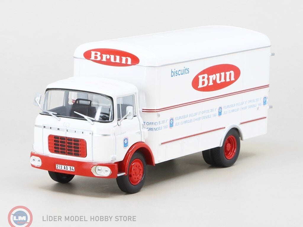 1:43 Atlas 1959 Berliet Gak Truck Biscuit Brun