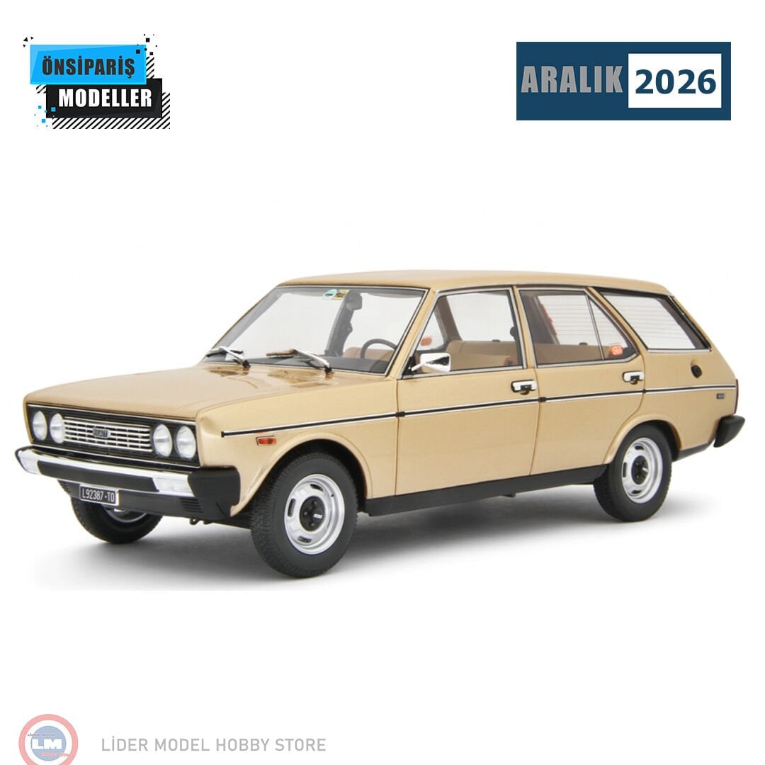 1:18 Laudo Racing 1974 Fiat 131 1600 Mirafiori Familiare Special Rosso Ossido Champagne Metallic