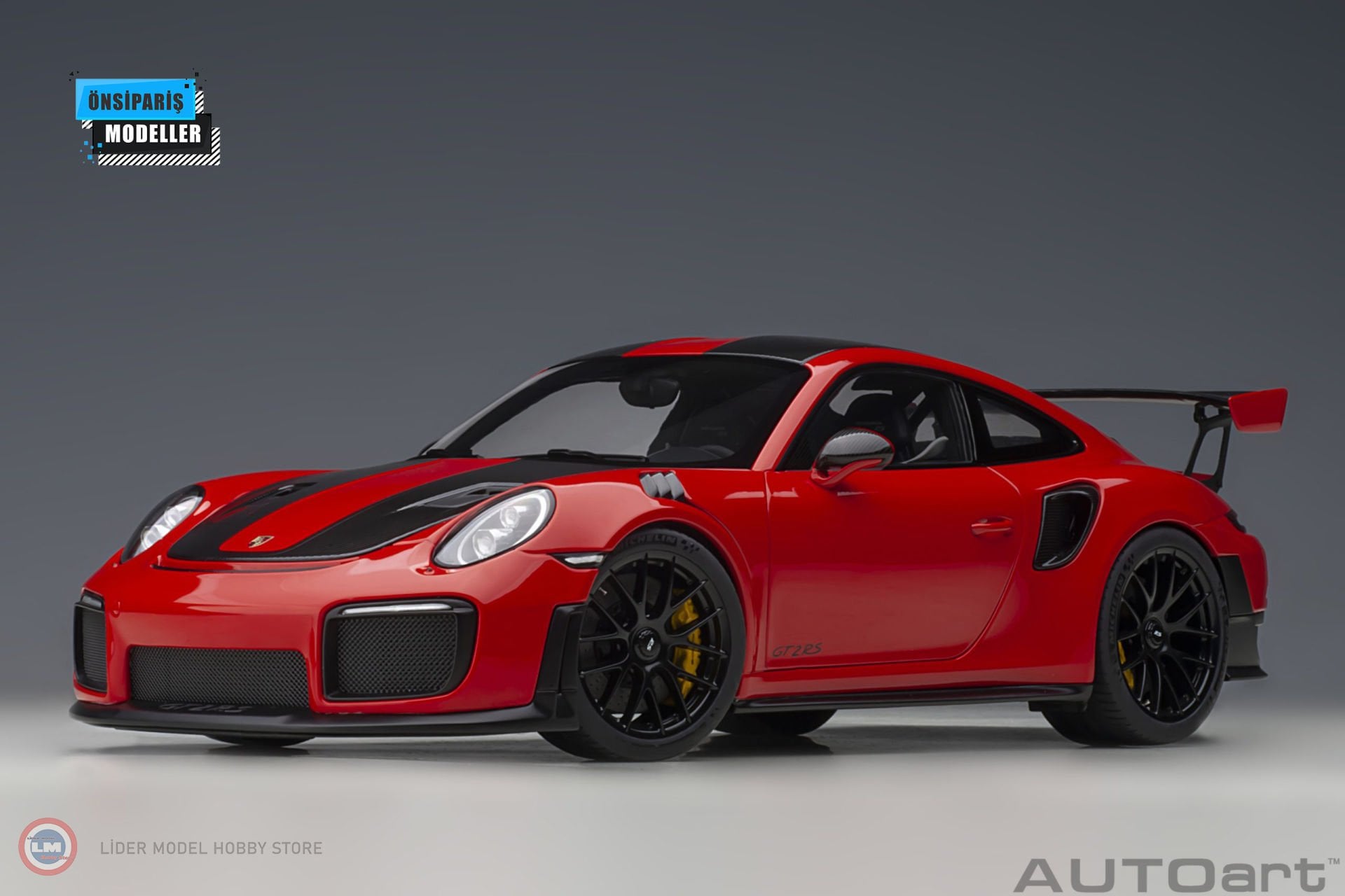 1:18 2017 Porsche 911 (991.2) GT2 RS Kırmızı