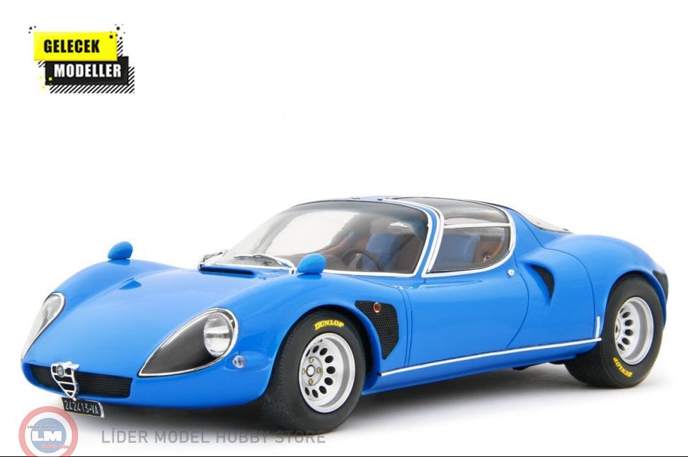 1:18 Laudo 1967 Alfa Romeo 33 Coupè Stradale D Version Telaio 111 Blue