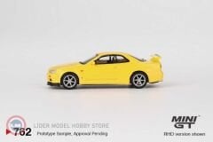 1:64 1999 Nissan SKYLINE GT-R (R34) VSPEC LIGHTNING YELLOW
